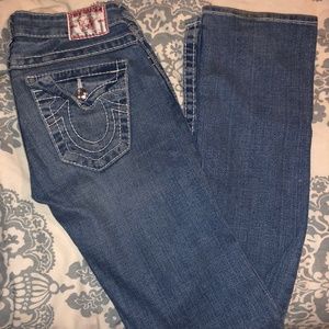 True Religion Disco Billy T Straight Leg, Size 25